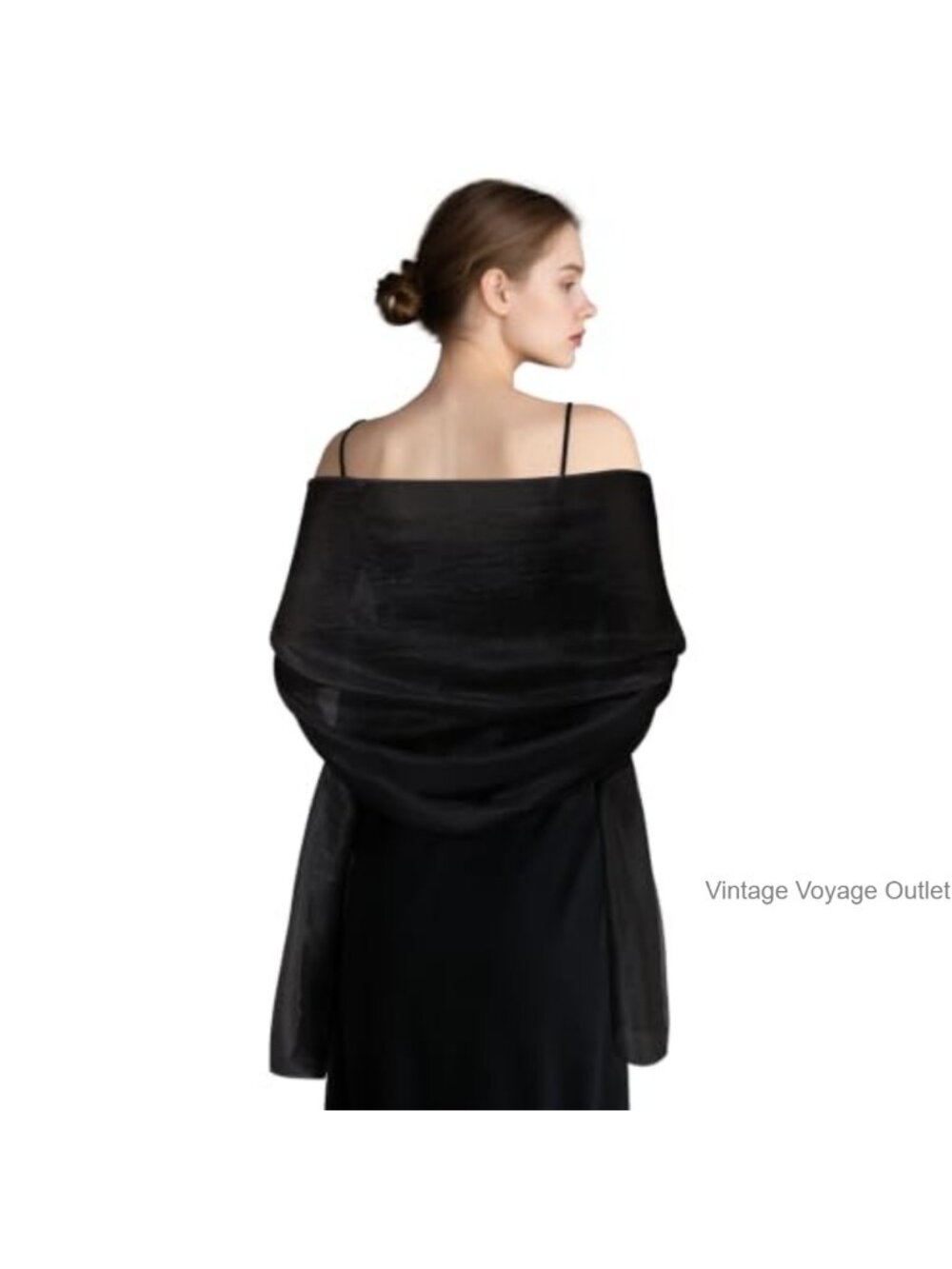 Linen Wrap Shawl Scarf for Evening Dresses Wedding Guest Cover Up